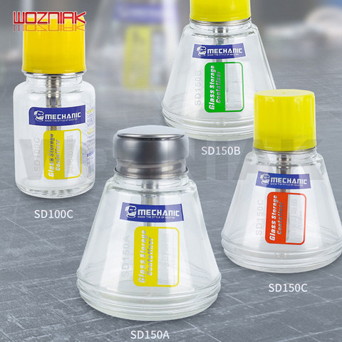 MECHANIC Best Quality Glass Alcohol Bottle Corrosion Protection Antioxidant Liquid Dispensing Bottles Metal Core Press Design ► Photo 1/6