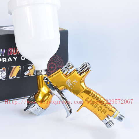 HVLP spray gun manual spray gun gravity spray gun 1.3mm 600CC professional spray gun with accessories ► Photo 1/6