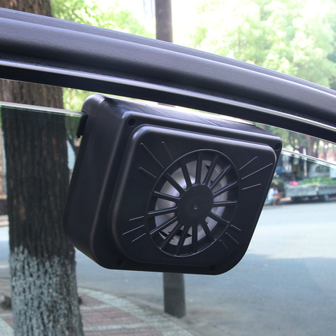 2022 NEW 0.8W Solar Powered Car Auto Cooler Ventilation Fan Automobile Air Vent Exhaust Heat Fan with Rubber Strip ► Photo 1/1