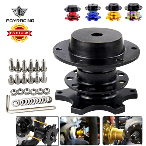 PQY - Universal Steering Wheel Quick Release Hub Boss Kit Wheel Hub Adapter For 6 hole Steering Wheel Hub PQY3859 ► Photo 1/6