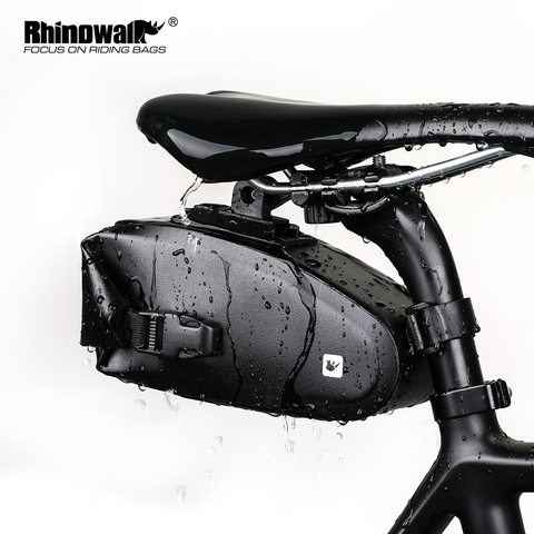 Rhinowalk Rain Bike Bag Bicycle Saddle Bag Reflective Rear Large-Volume Seatpost Mountain Bike an zuo bao Bike Bag Accessories ► Photo 1/6