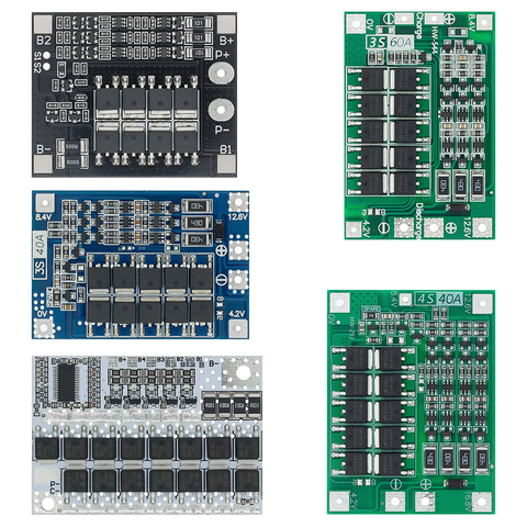 3S 4S 5S Li-ion Lithium Battery 18650 Charger BMS 25A 30A 40A 60A 100A Protection Board with Balance For Drill Motor ► Photo 1/6