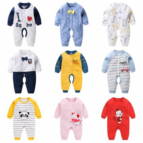 2022 New Born Clothing Autumn Cotton Newborn Long Sleeve One-piece Clothing Baby Clothes Infant Rompers For Boy Girl Jumpsuit ► Photo 1/6