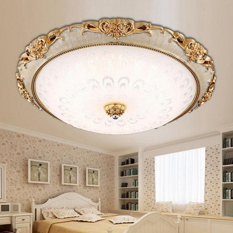European ceiling lamp round LED bedroom living room lamp balcony aisle restaurant decoration glass ceiling light mx10181358 ► Photo 1/5