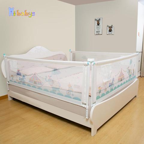 Baby Bed Barrier Adjustable Protective Barrier For Bed Vertical Lift Children's Playpen Bed Guard Rail Crib Rails For Toddlers ► Photo 1/6