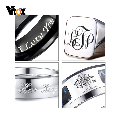 Paying for RING Engrave Service , Only for Personalized Customize Write Record Name Words Date ► Photo 1/5