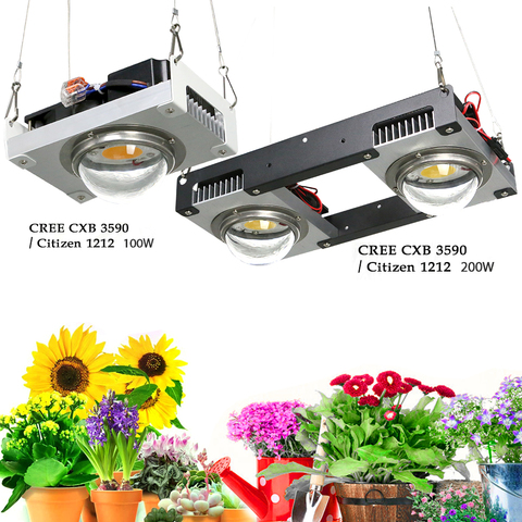 LED Grow Light COB Full Spectrum 100W Citizen Lamp Flower Tent Greenhouse Plant
