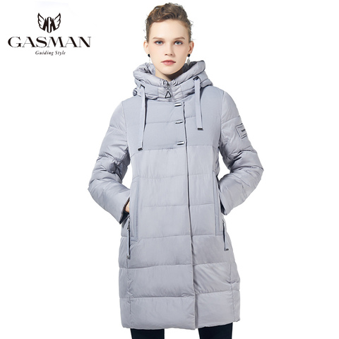 GASMAN 2022 Winter Women Parka New Collection Windproof Women's Thick Coat Hooded European Style Women's Warm Down Jacket 17616 ► Photo 1/6