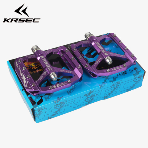 KRSEC TIGHTEN Bicycle Antiskid Pedal Ultralight CNC MTB Mountain Bike Bearing Pedals ► Photo 1/6