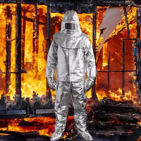 Fire Insulation Suit 1000 Celsius HighTemperature Anti-scalding Radiation Protective Insulated Fire-proof Suit Firefighter ► Photo 1/6