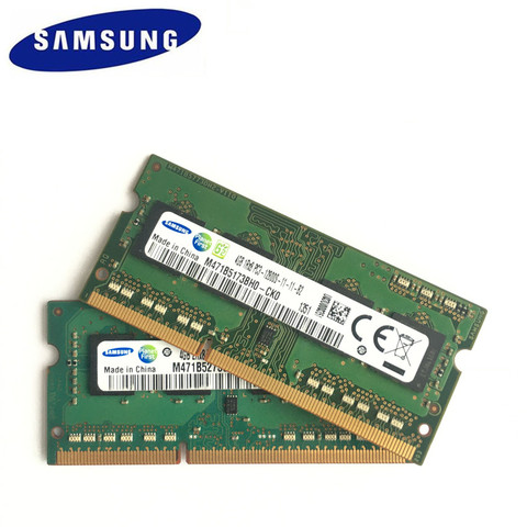 SAMSUNG 4G 1RX8 2RX8 PC3 12800S DDR3 1600Mhz 4gb Laptop Memory 4G PC3 12800S 1600 MHZ Notebook Module SODIMM RAM ► Photo 1/3