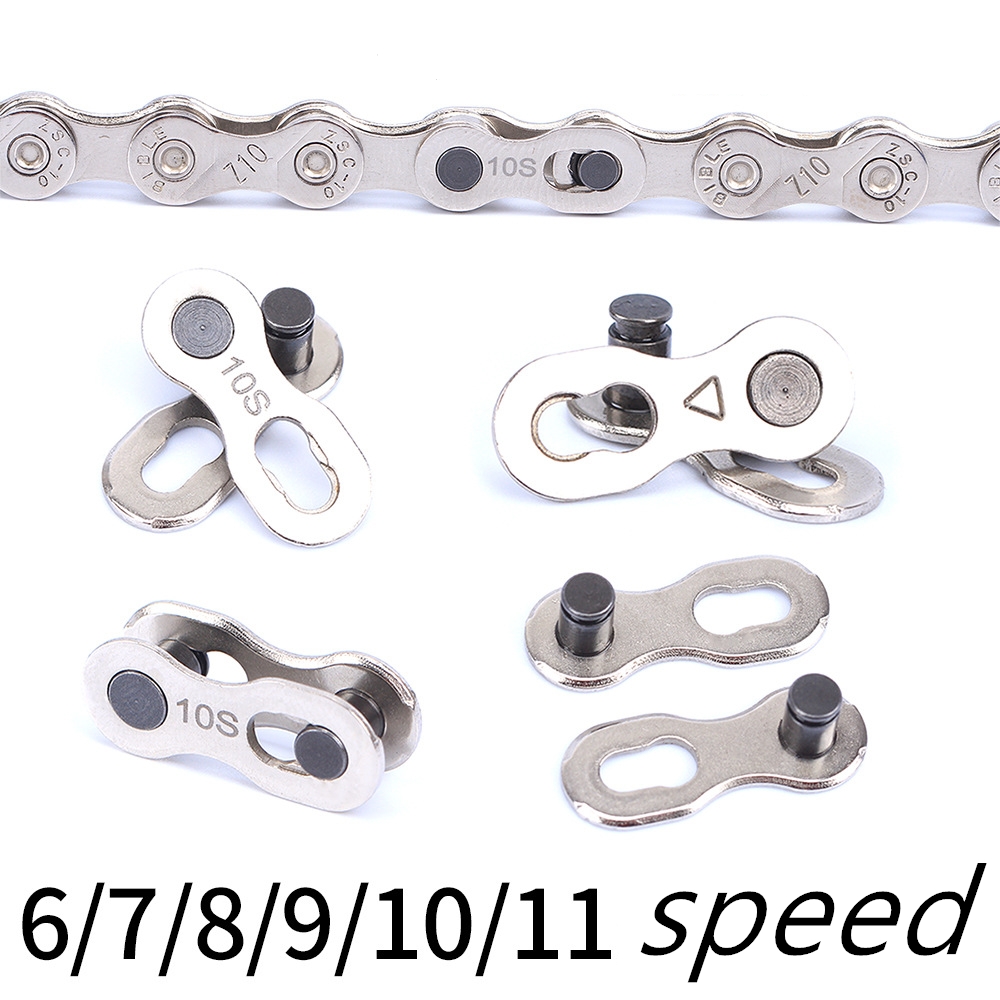 2Pcs Bike Bicycle Chain For 6/7/8/9/10 Speet Quick Master Link Joint Connector
