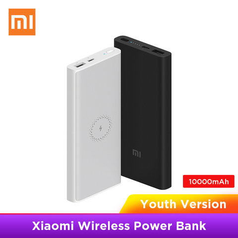 Xiaomi Wireless Power bank 10000mAh Youth WPB15ZM Type C Mi Powerbank 10000 Qi Fast Wireless Charger Portable Charging Poverbank ► Photo 1/6