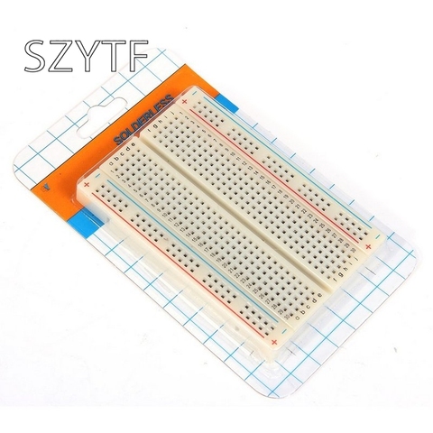 PCB Test Mini Breadboard Bread Board 400 Contacts Available 8.5 x 5.5cm New 8.5*5.5 CM FREE SHUPPING ► Photo 1/3