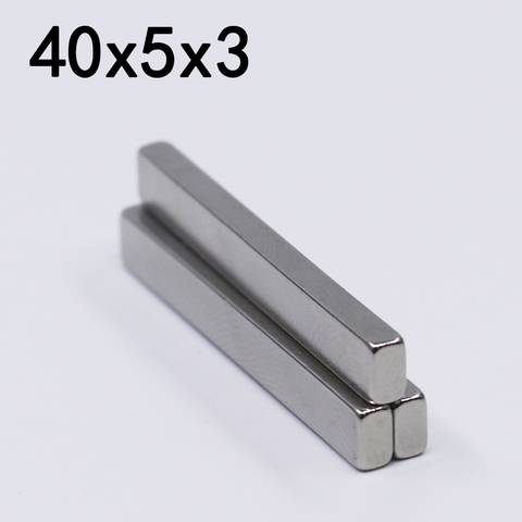 2/5/10/20Pcs 40x5x3 Neodymium Magnet 40mm x 5mm x3mm N35 NdFeB Block Super Powerful Strong Permanent Magnetic imanes ► Photo 1/6