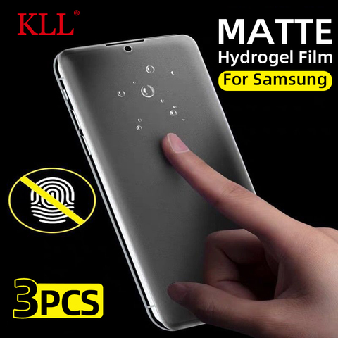 1-3PcsNo Fingerprint Matte Hydrogel Film for Samsung Galaxy M51 M31 A71 M21 M11 A51 A70 A31 M30 A40 A50 A91 A41 Screen Protector ► Photo 1/6