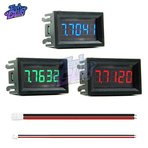 4 Wire 5 Digit High-precision DC Digital Display Ammeter 0.56 inch LED Display Ampeter 50mA Current Panel Meter Green Red Blue ► Photo 1/1