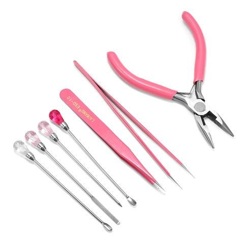 MultiFunction Tweezer Pliers Jewelry Tool Suit Vise Round Nose Plier Making Spoon Tool Sets For DIY Handmade Beading Cutting ► Photo 1/6