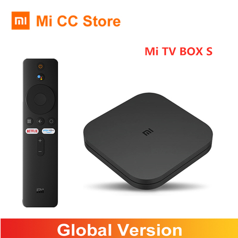 Global Version Xiaomi Mi TV Box S 4K Ultra HD Android 9.0 HDR 2GB 8GB WiFi BT4.2 Google Cast Netflix Smart TV Box 4 Media Player ► Photo 1/6