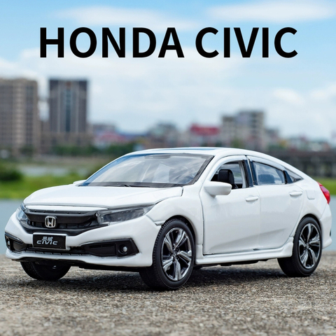 Free shipping 1:32 HONDA CIVIC Diecasts Toy Vehicles Metal Car Model Sound Light Collection Car Toys For Children Christmas Gift ► Photo 1/6