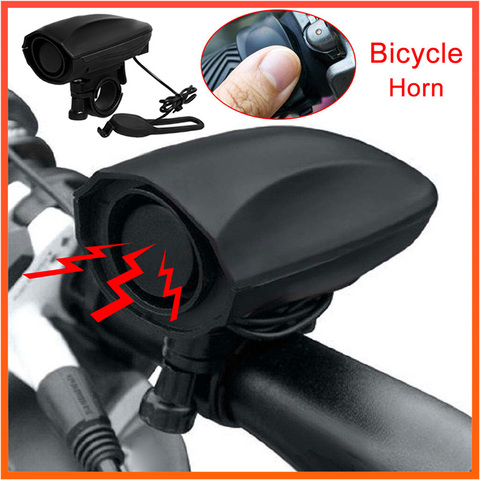 123dB Electric Horn Loud Bike Bell Cycling Bicycle Handlebar Ring Bells Electric bisiklet horn Siren Alarm Riding Safety Bell ► Photo 1/5