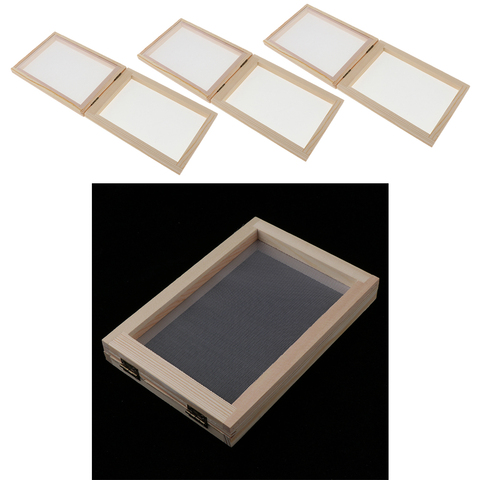 3-Piece Paper Making Kit Mould Screen Frame, DIY Craft Gift, Handcraft , Recycling, Paper Art, for Kids Adults ► Photo 1/6