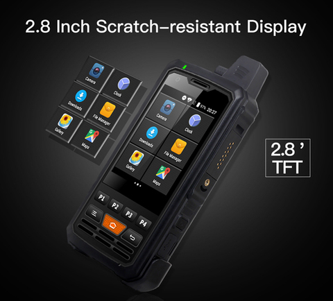 UNIWA F50 4G LTE Global Zello Rugged PTT Walkie Talkie 2.8'' Touch Screen 8GB ROM 4000mAh Android 6.0 Quad Core 4G Smartphone ► Photo 1/6