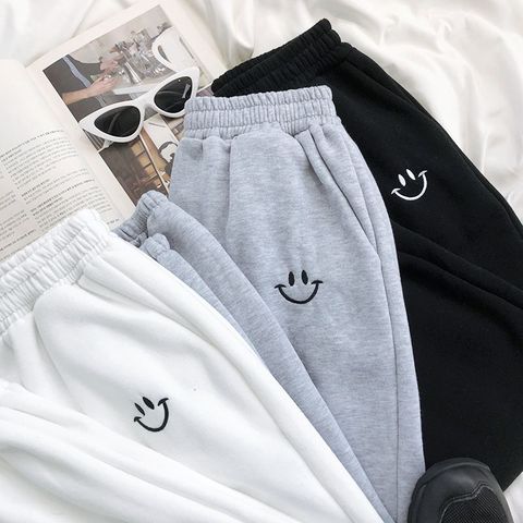 Spring Autumn Sweatpants Women Unisex Gray Wide Leg Sweat Pants Men Women Pants Custom Swearshirt Pents Casual Loose Baggy Pants ► Photo 1/6