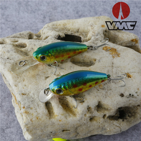 Le Fish 45mm 7g/6g Crankbait Fishing Lure Artificial Crank Hard Bait Topwater Minnow Fishing Wobblers Japan with vmc hook ► Photo 1/6