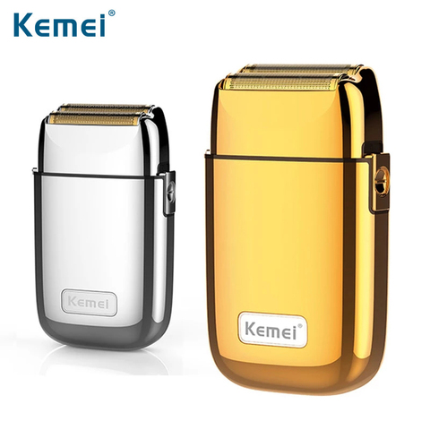 Kemei All-metal Electric Shaver Men Razor Rechargeable Beard Shaver Floating Hair Beard Trimmer Face Care Shaving Machine ► Photo 1/6