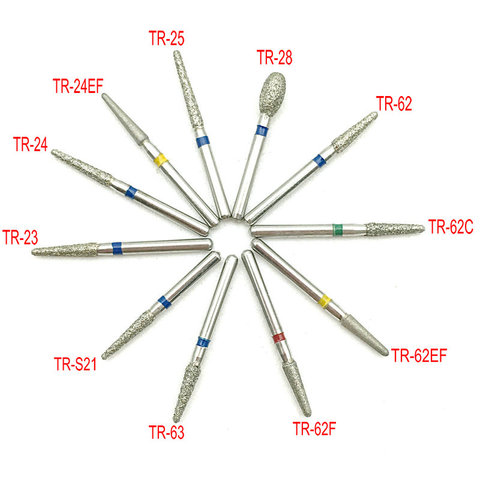 100pcs Dental Diamond Burs Drill TR Series  Dia-burs Polishing Smoothing Whitening Product For Dentist ► Photo 1/5