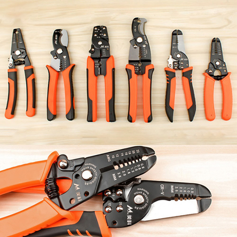 Multifunctional Useful Cable Wire Stripper Cutter Crimper Automatic Terminal Crimping Plier Tools Manganese Alloy ► Photo 1/6