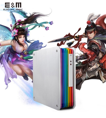 Mini STX ITX PC HTPC Chassis Computer Frame Rainbows DIY Case Aluminum Portable Dock for 2.5 Inch SSD LOL Games Blade Bracket ► Photo 1/6