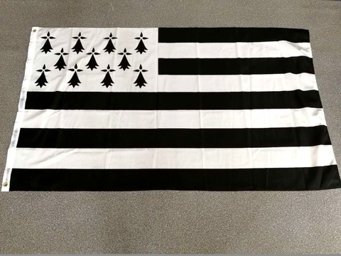 johnin 90X150cm Breizh Bretagne Llydaw brittany Flag ► Photo 1/1