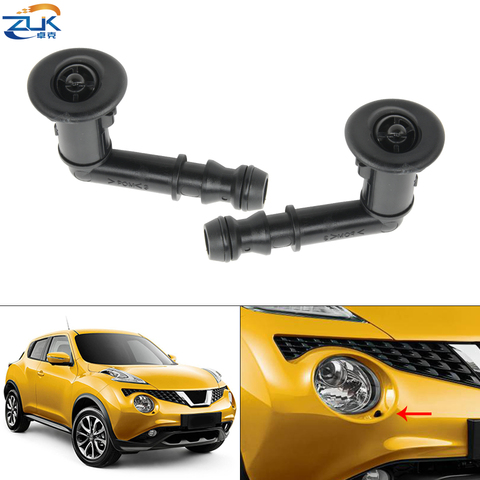 ZUK Headlight Washer Nozzle Headlamp Water Spray Jet For Nissan JUKE 2010 2011 2012 2013 2014 2015 OEM: 28642-1KA0A 28641-1KA0A ► Photo 1/6