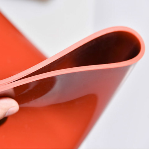 Silicone Rubber Sheet Red Black Translucent Plate Mat High Temperature Resistance 1mm 2mm 3mm 4mm 5mm 500x500mm Silikon Rubber ► Photo 1/4