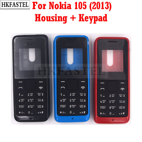 HKFASTEL New High Quality Housing For Nokia 105 2013 year version Mobile Phone Cover Case + English / Russian Keypad ► Photo 1/5