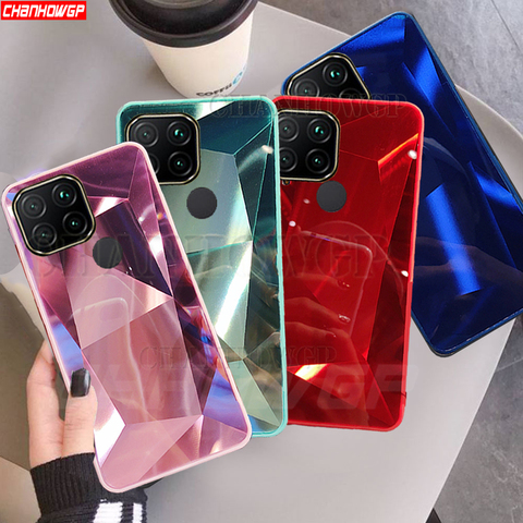 Glitter Diamond Mirror Case For Xiaomi Redmi 9C NFC 9 9A 9AT Soft Silicone Phone Case For Redmi Note 9S 9 Pro Note9 Cover Bumper ► Photo 1/6
