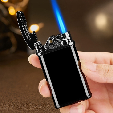 Retro Jet Torch Turbo Lighter Flint Gas Lighter Buy Metal Lighters Mini Cigarette Smoking Accessories Lighters Gadgets for Men ► Photo 1/6