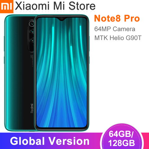 In Stock Global Version Xiaomi Redmi Note 8 Pro 64GB/128GB Smartphone 64MP Camera 6.53