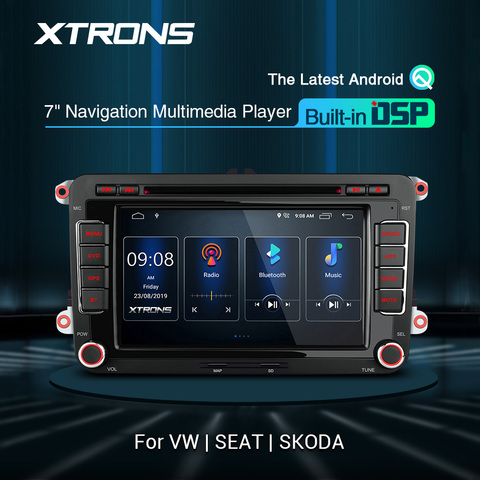 XTRONS 7'' Android 10.0 DSP Car Multimedia DVD Stereo Radio Player for VW Polo Touran Golf MK5 MK6 Jetta Vl For SEAT For SKODA ► Photo 1/6