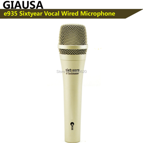 Free shipping, e935 sixtyear chrome color wired dynamic cardioid professional vocal sennheisertype microphone ► Photo 1/6