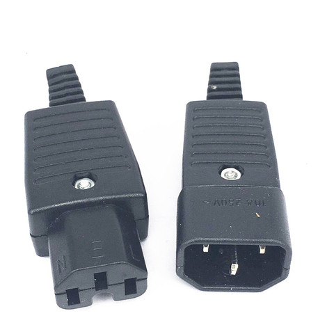 250v 10a IEC320 C13 C14 C15 AC PDU UPS wired power outlet inline cable assemble install electrical Panel Receptacle AC socket ► Photo 1/5