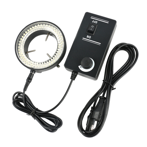 144 LED Adjustable Ring Light Illuminator Lamp For Industry Microscope Industrial Camera Magnifier ► Photo 1/6