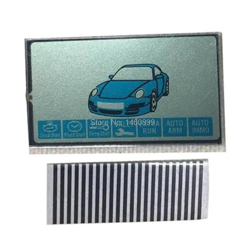 B9 Zebra Paper + B9 LCD display for Russian Keychain 2-way Car Alarm Starline B9 lcd remote control key Chain KGB FX-7 FX 7 FX7 ► Photo 1/1