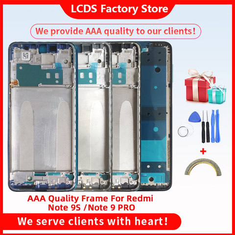AAA Quality Middle Frame For Xiaomi Redmi Note 9S Middle Frame Housing Cover For Redmi Note 9 PRO Middle Frame ► Photo 1/5