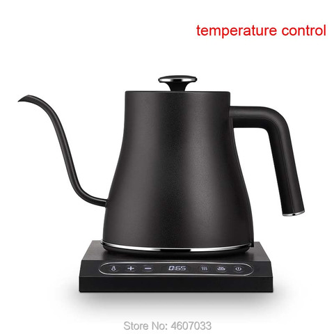 0.8L Stainless Steel electric kettle With insulation coffee pot constant temperature control mini Gooseneck long nozzle teapot ► Photo 1/6