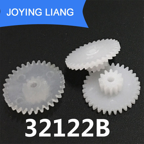 32122A 32122B 32122.5A 32122.5B 0.5M Plastic Steampunk Gears OD 17mm 32T + 12 Teeth 2mm Tight 2.5MM Loose Fiting DIY Model Gears ► Photo 1/4