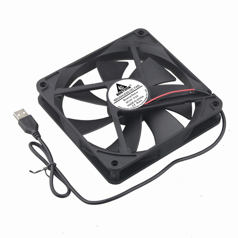1 Pieces 14CM 140mm x 25mm 5V USB Cooling Fan Cooler Case PC Computer Cooling ► Photo 1/1