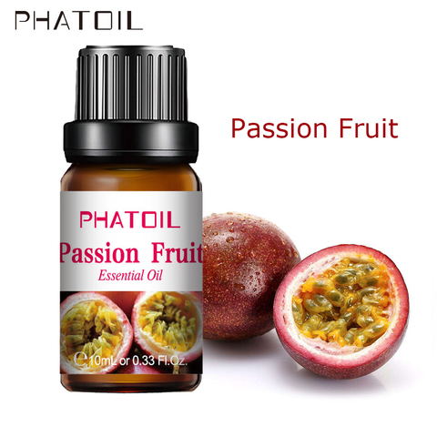 PHATOIL 10ml Passion Fruit Fragrance Oil Diffuser Pure Aroma Essential Oils Strawberry Cherry Mango Coconut Oil for Soap Making ► Photo 1/6